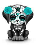 cute-teal-blue-day-of-the-dead-sugar-skull-dog-jeff-bartels.jpg