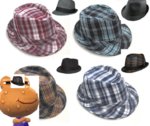 Check-Caps-Fedora-hats-Trendy-Sting-Brim-Hat-Grid-Top-Hats-Unisex-cap-Mix-color-50pcs.jpg