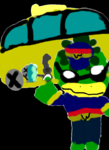 Kapp'n and his car by koopadude100 .png