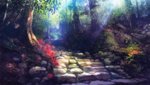 flowers, forest, original, scenic, stairs, takei, tree hd wallpaper for desktop.jpg